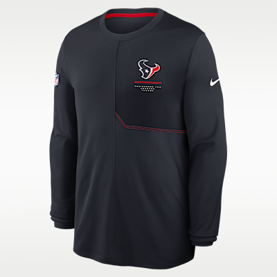 Houston Texans Sideline Coach Men's Nike Dri-FIT NFL Long-Sleeve